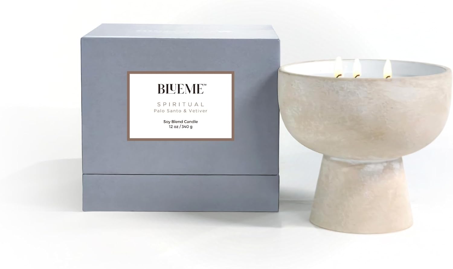 BLUEME Luxury Candles: Refillable, Soy, Essential Oils, Ceramic
